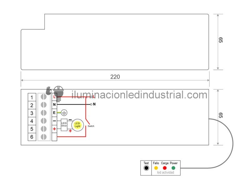 Mdulo LED de emergencia 22W - 3000mA - - Iluminacin interior ...